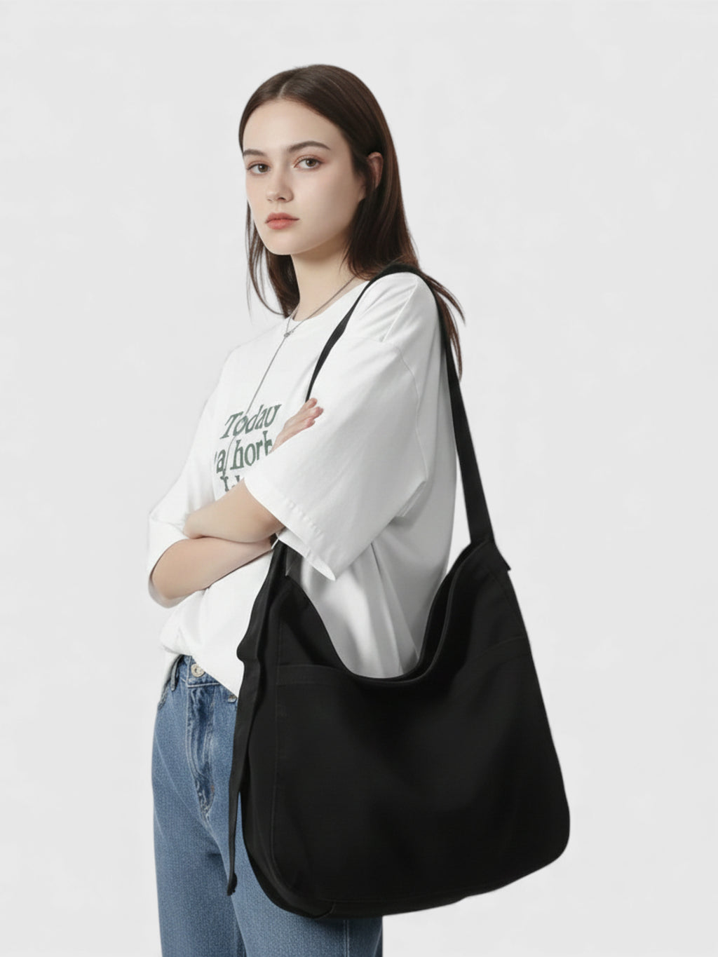 Sac bandoulière messager en toile - Le Colis