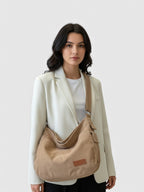 Tote bag bandoulière en velours côtelé - Le Campus Côtelé