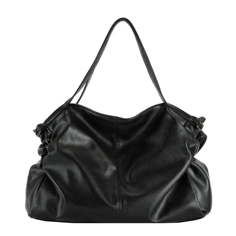 Big Tote Bags for Women Large Hobo Shopper Bag Roomy Handbag Quality Soft Leather Crossbody Bag Ladies Travel Shoulder Bag Sac Black