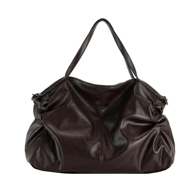 Big Tote Bags for Women Large Hobo Shopper Bag Roomy Handbag Quality Soft Leather Crossbody Bag Ladies Travel Shoulder Bag Sac Coffee