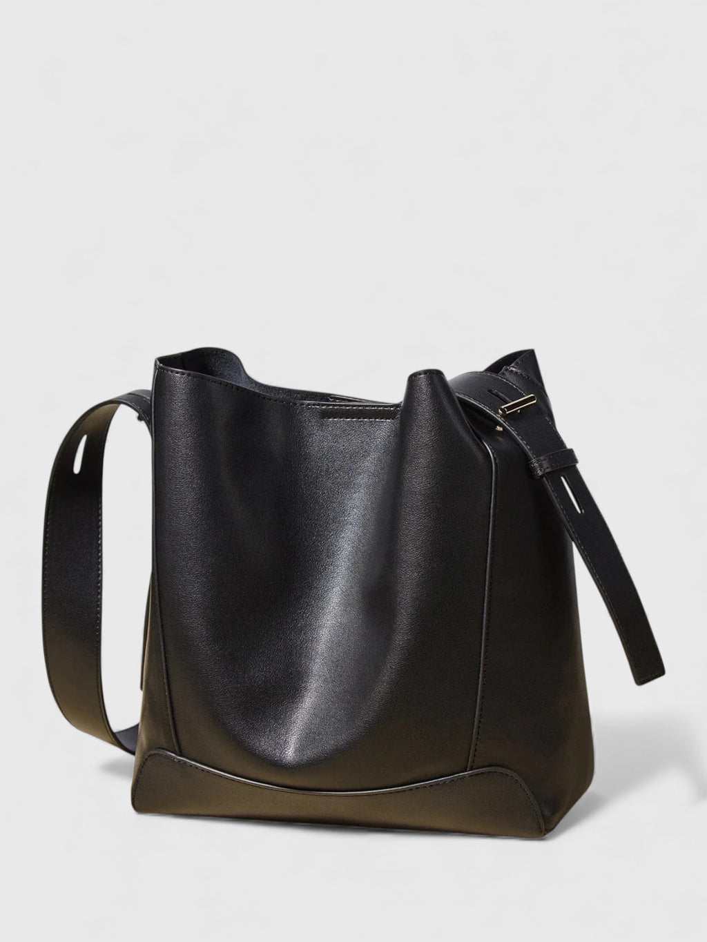 Sac bandoulière hobo en cuir fendu - Le Rustique