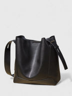 Sac bandoulière hobo en cuir fendu - Le Rustique