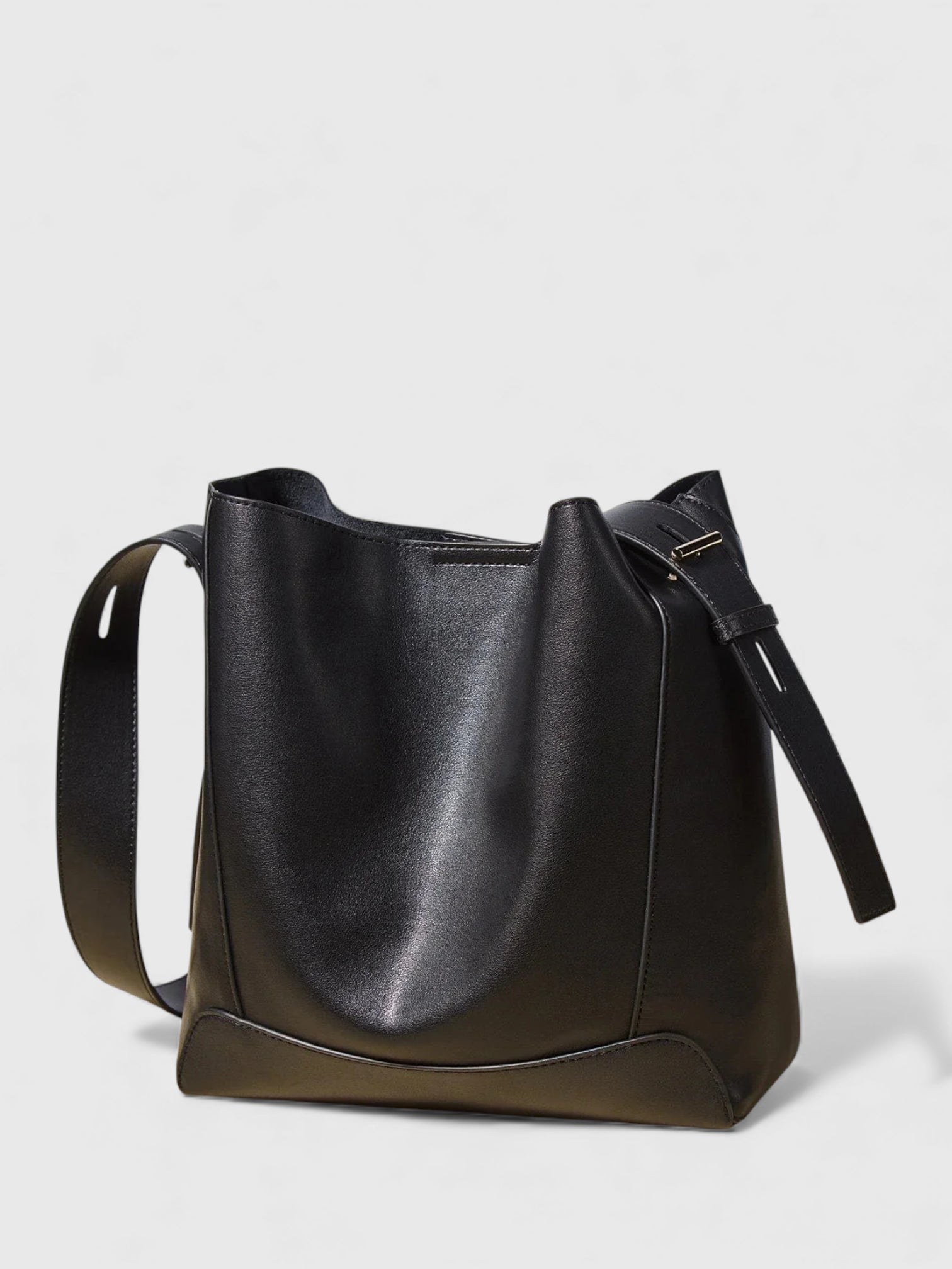 Sac bandoulière hobo en cuir fendu - Le Rustique