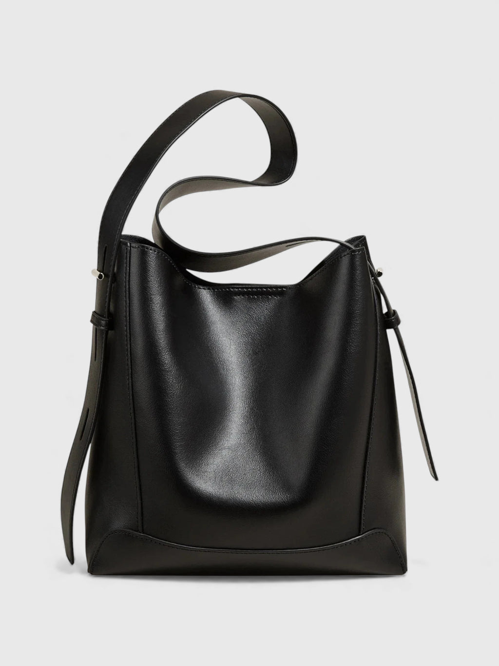 Sac bandoulière hobo en cuir fendu - Le Rustique