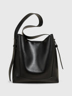 Sac bandoulière hobo en cuir fendu - Le Rustique