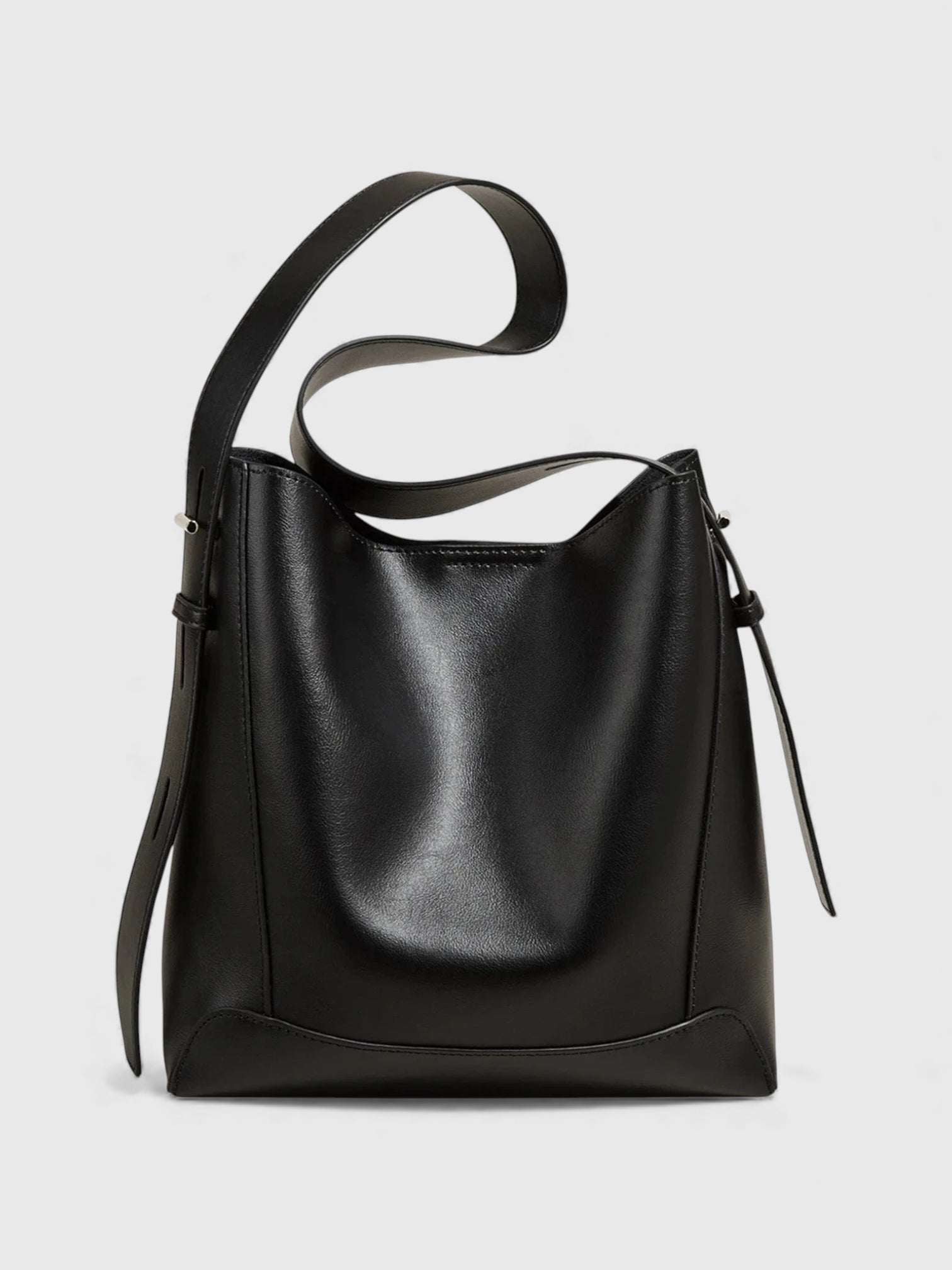 Sac bandoulière hobo en cuir fendu - Le Rustique