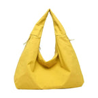 Large Capacity Commuter Casual Canvas Tote Bag Women's 2025 New Style Single Shoulder Shopping Bag Neutral Minimalist Style Yellow