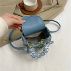 Mini sac bandoulière en tweed à carreaux