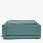 Mini sac bandoulière turquoise en cuir
