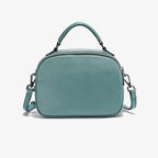 Mini sac bandoulière turquoise en cuir