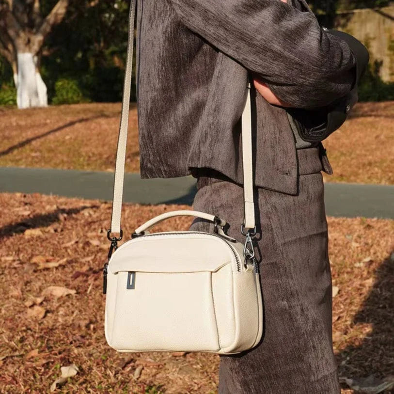 Mini sac bandoulière turquoise en cuir