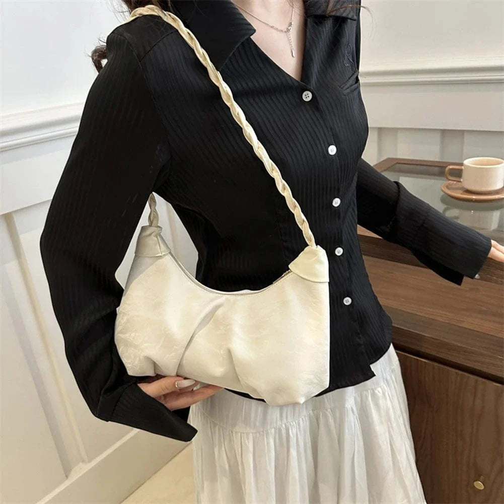 Petit sac bandoulière femme blanc Blanc