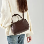 Petit sac bandoulière femme marron