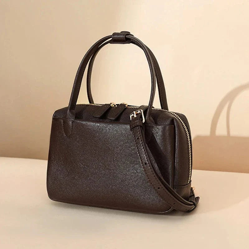 Petit sac bandoulière femme marron Café