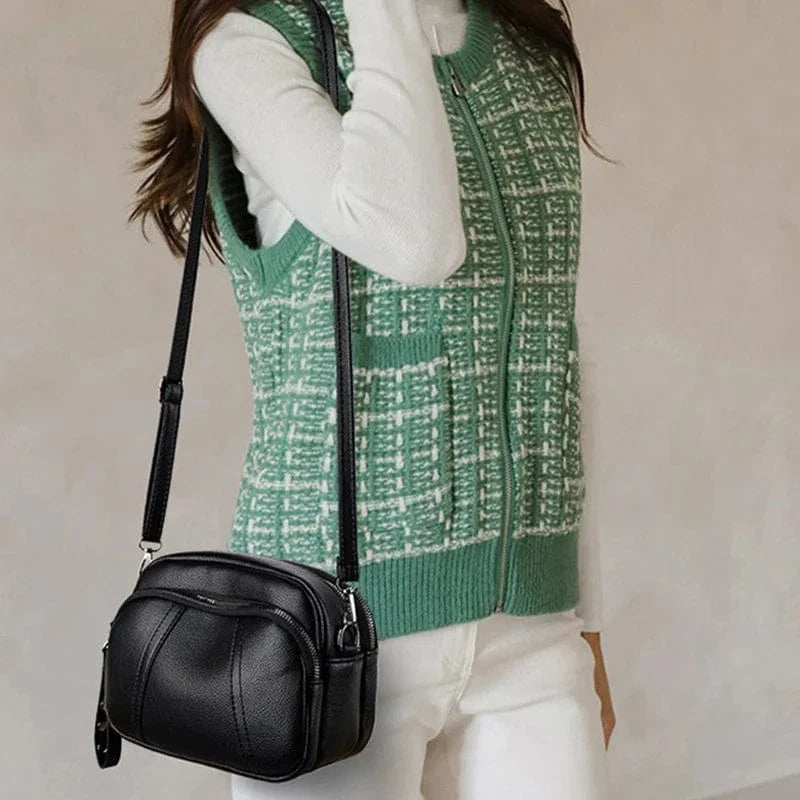 Petit sac bandoulière femme noir Noir