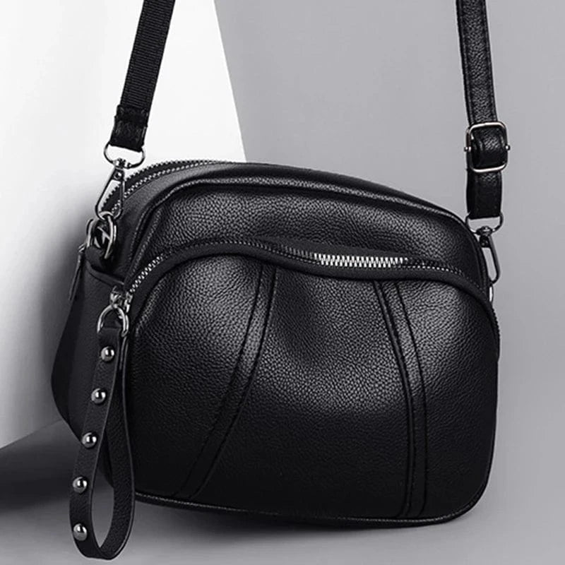 Petit sac bandoulière femme noir Noir