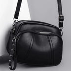 Petit sac bandoulière femme noir Noir