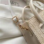 Petit sac bandoulière femme paille