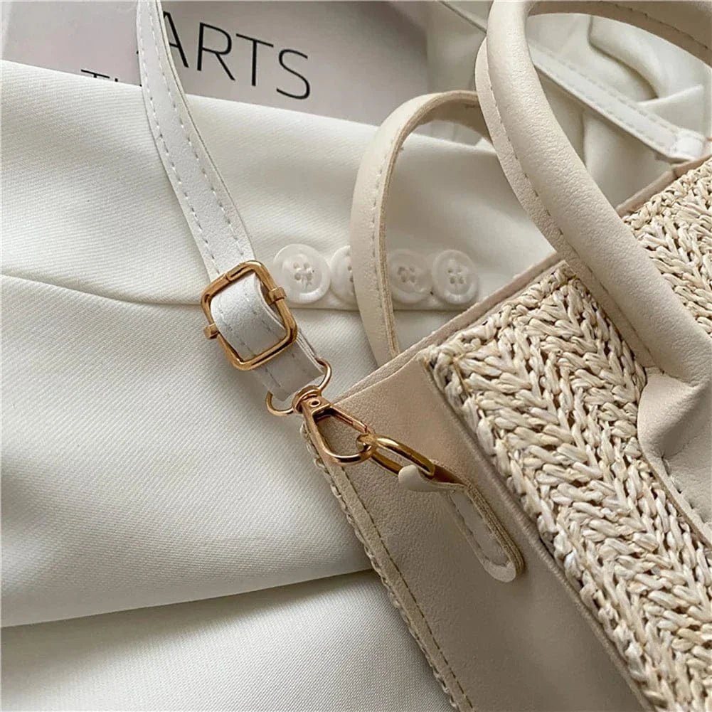 Petit sac bandoulière femme paille