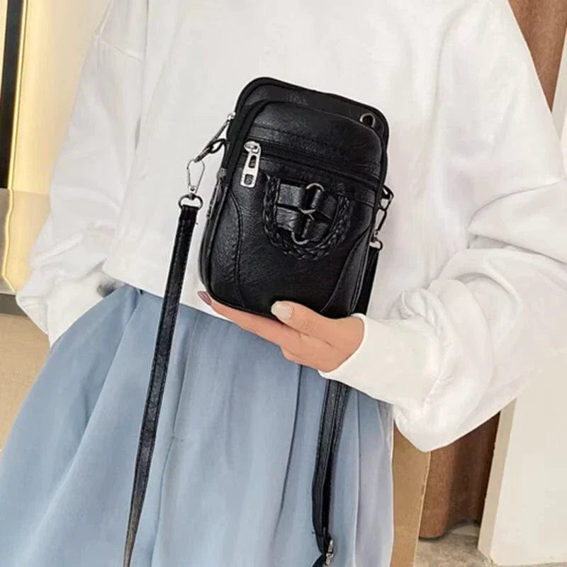 Petit sac bandoulière multipoche femme