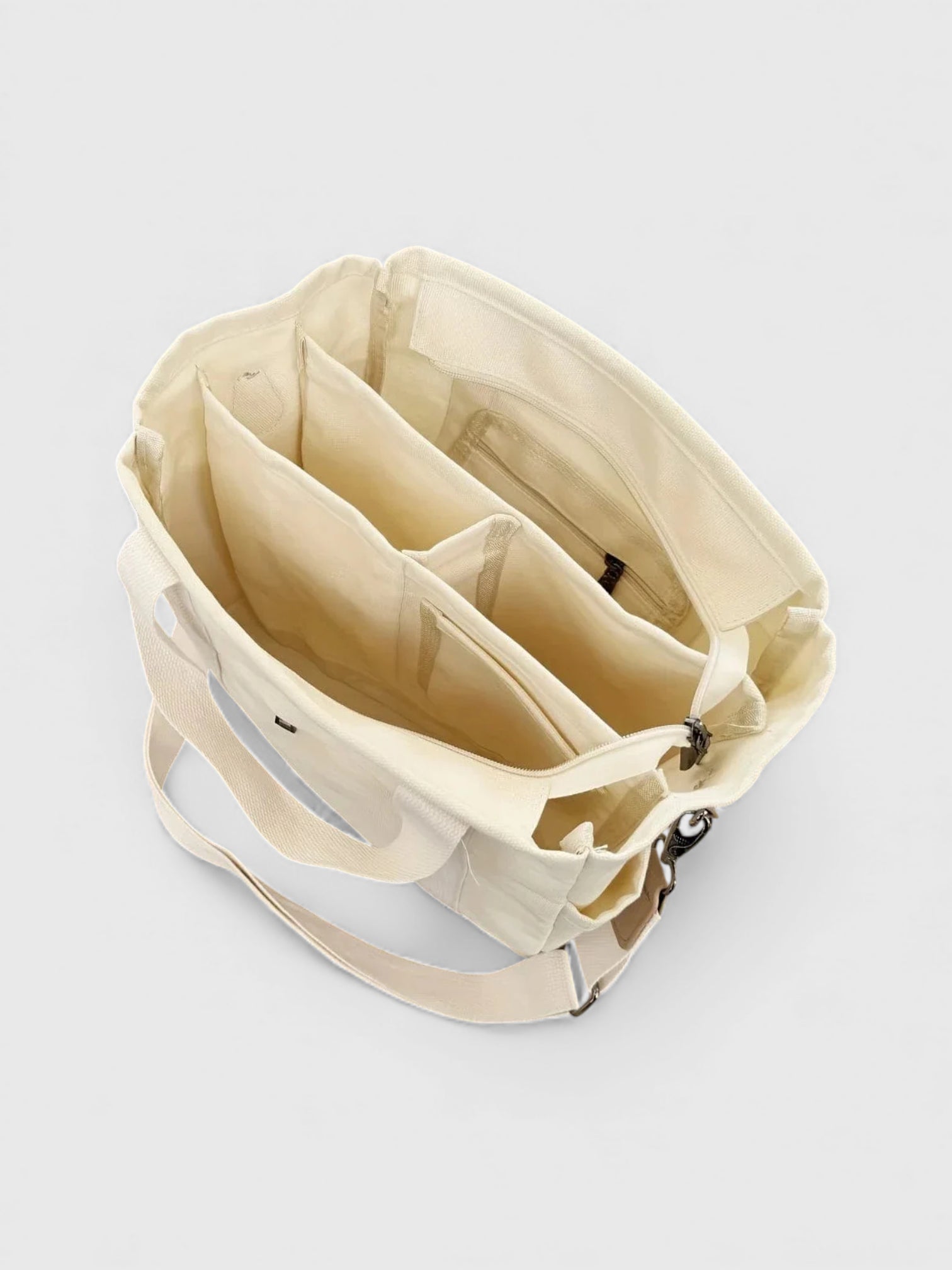 Sac bandoulière en toile compartimenté - L'Ordonnée