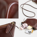 Petit sac demi-lune bandoulière