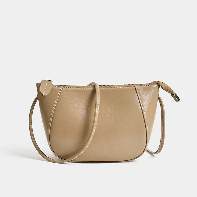 Petit sac demi-lune bandoulière Chameau