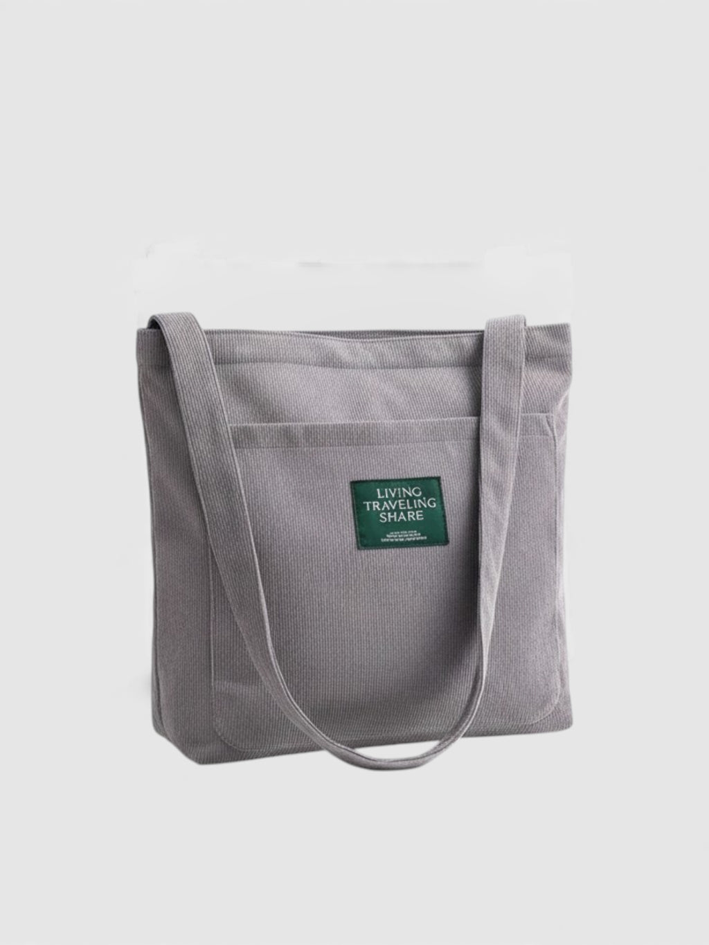 Sac hobo en velours côtelé et zippé - Le Cocooning