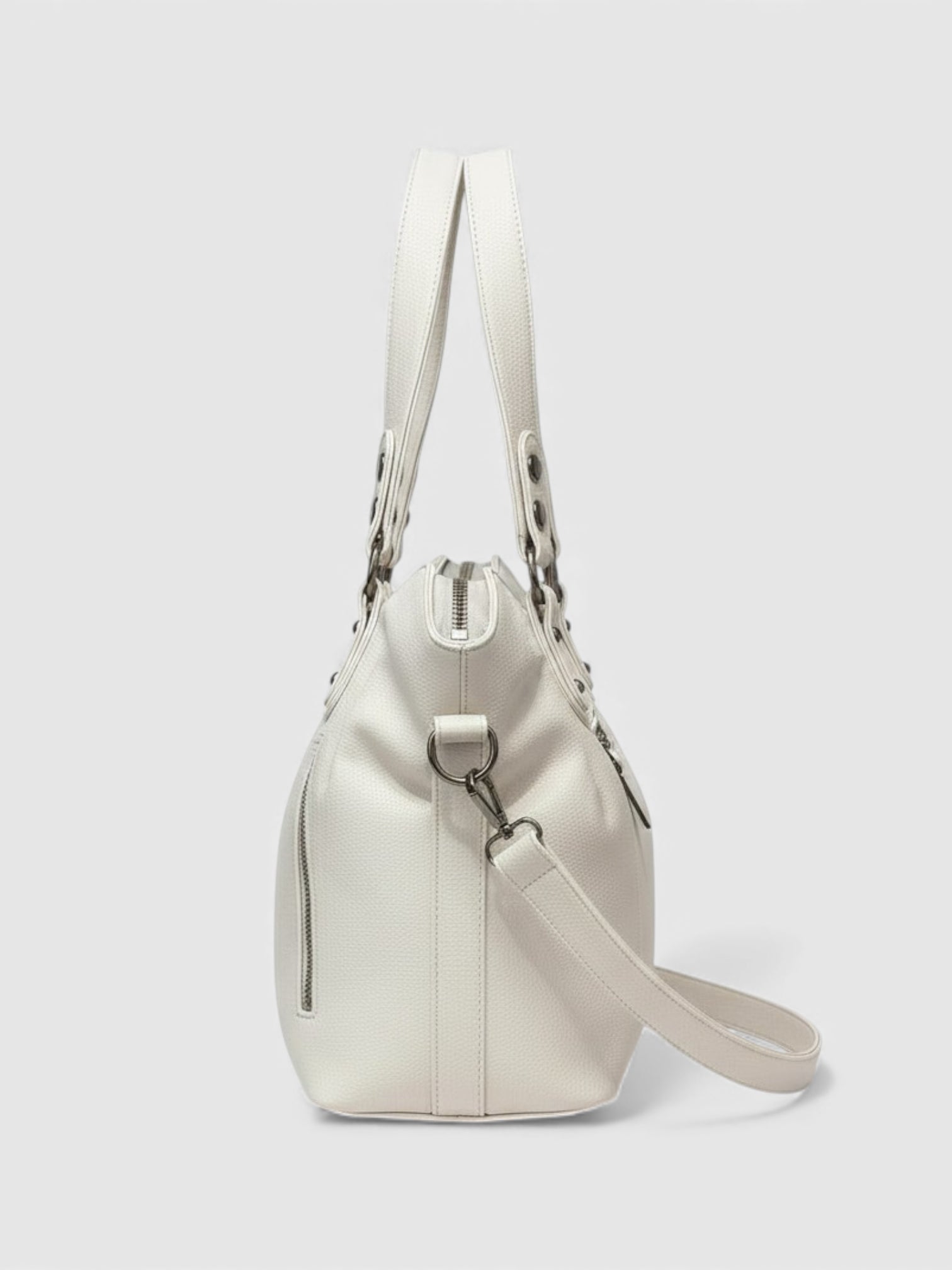 Grand sac cuir vegan grainé noir - La Terre Noire