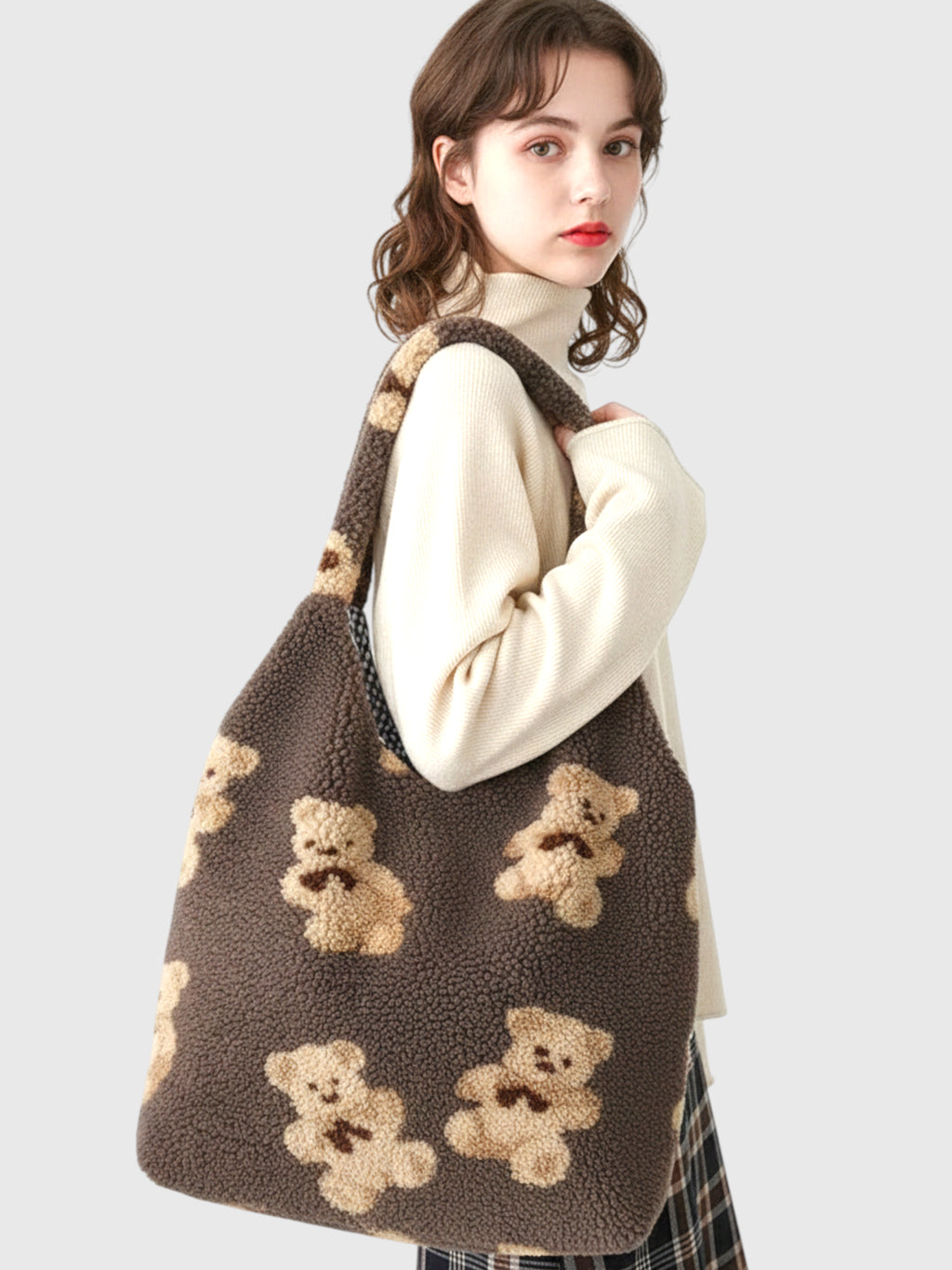 Sac bandoulière moumoute ourson - Le Câlin