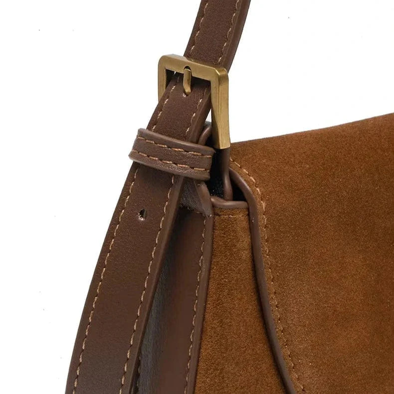 Sac à main bandoulière en cuir véritable