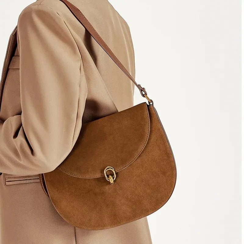 Sac à main bandoulière en cuir véritable