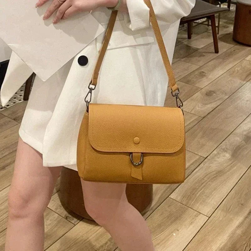 Sac à Main Bandoulière Femme Cuir Marron