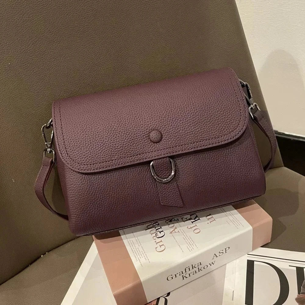 Sac à Main Bandoulière Femme Cuir Violet