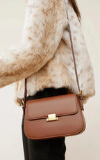 Sac à main bandoulière femme marron