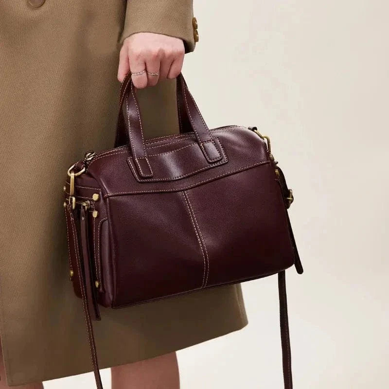 Sac a main spacieux en cuir Marron