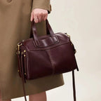 Sac a main spacieux en cuir Marron