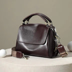 Sac à rabat cuir vintage