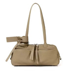 Sac baguette cuir femme Gris