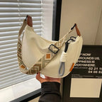 Sac banane bandoulière ethnique large Blanc