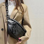 sac banane bandoulière femme tendance Noir