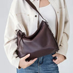 Sac bandoulière brun femme