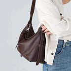 Sac bandoulière brun femme