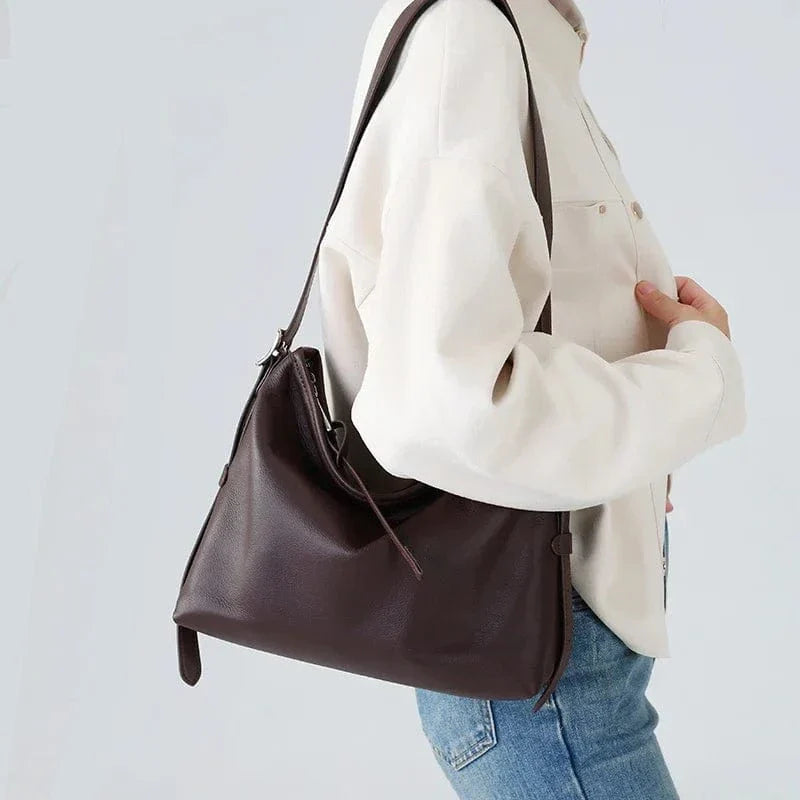 Sac bandoulière brun femme