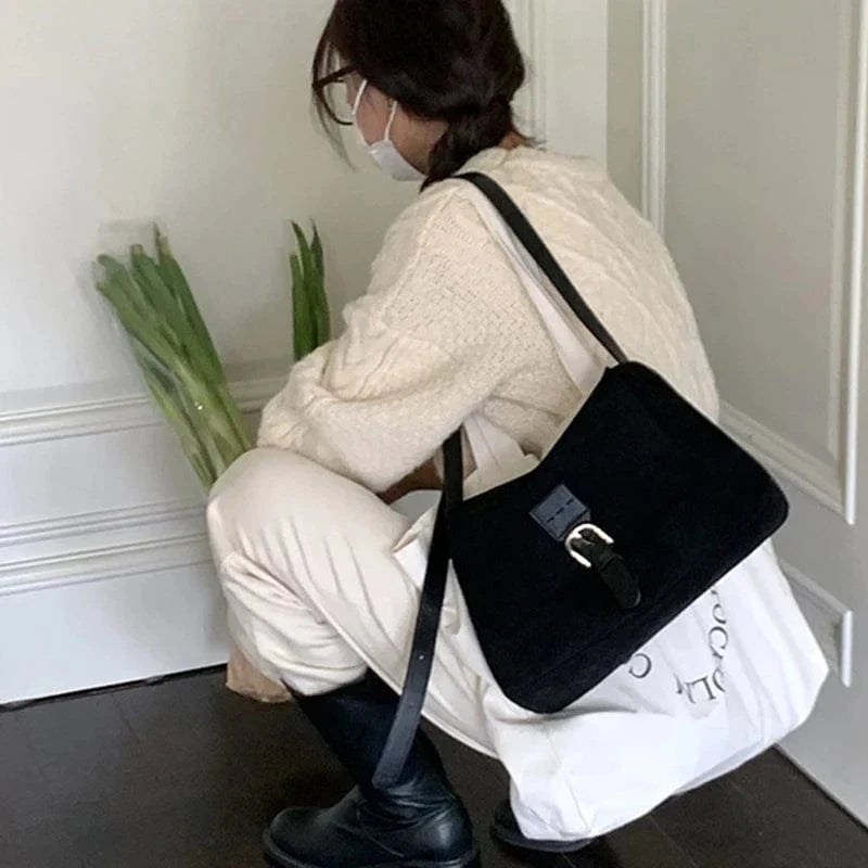 Sac bandoulière cartable femme