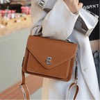 Sac bandoulière cartable femme en cuir grainé