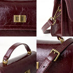 Sac bandoulière cuir vieilli femme