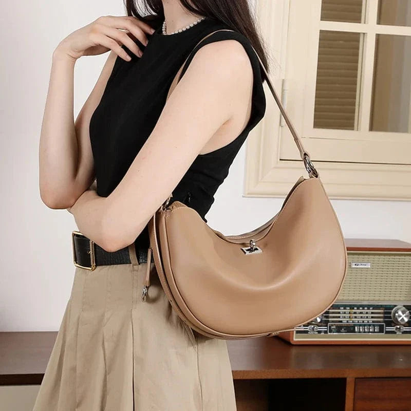 Sac bandoulière demi lune Khaki