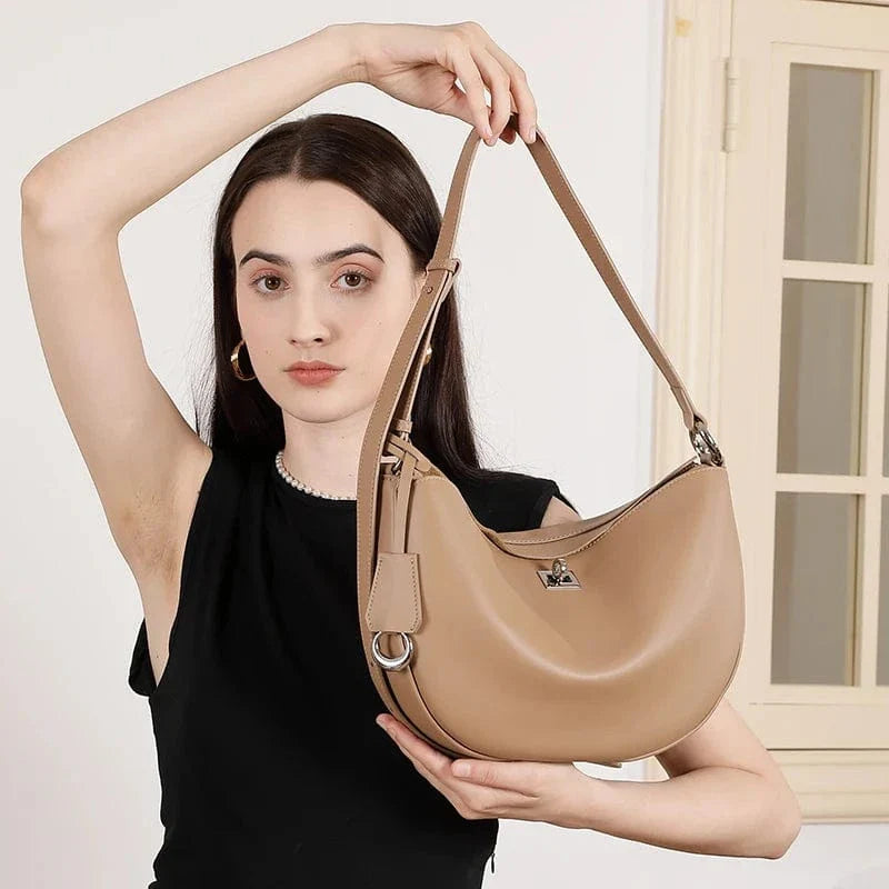 Sac bandoulière demi lune Khaki