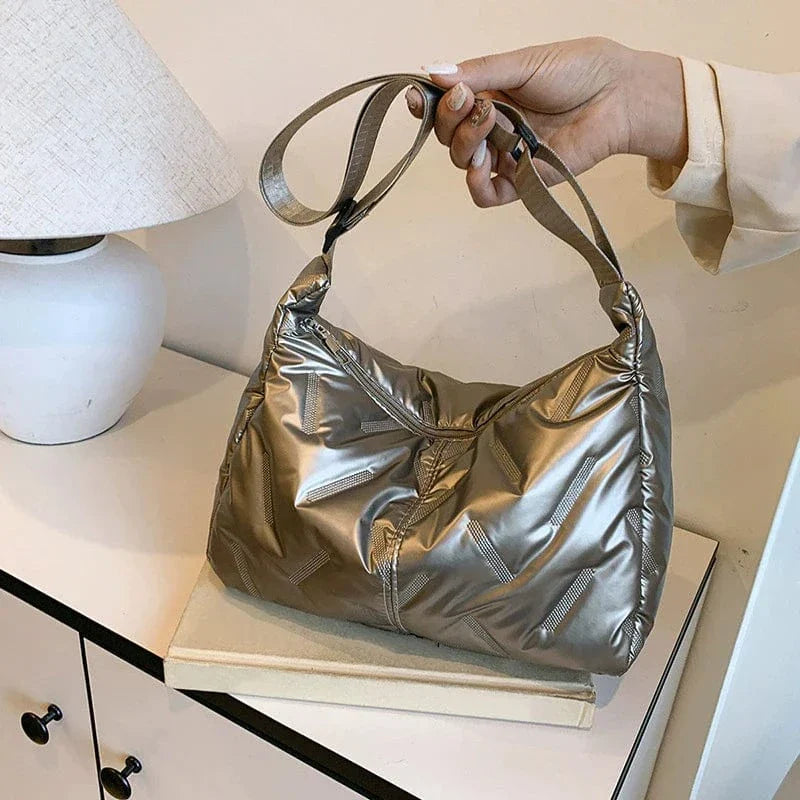 Sac bandoulière duvet Doré